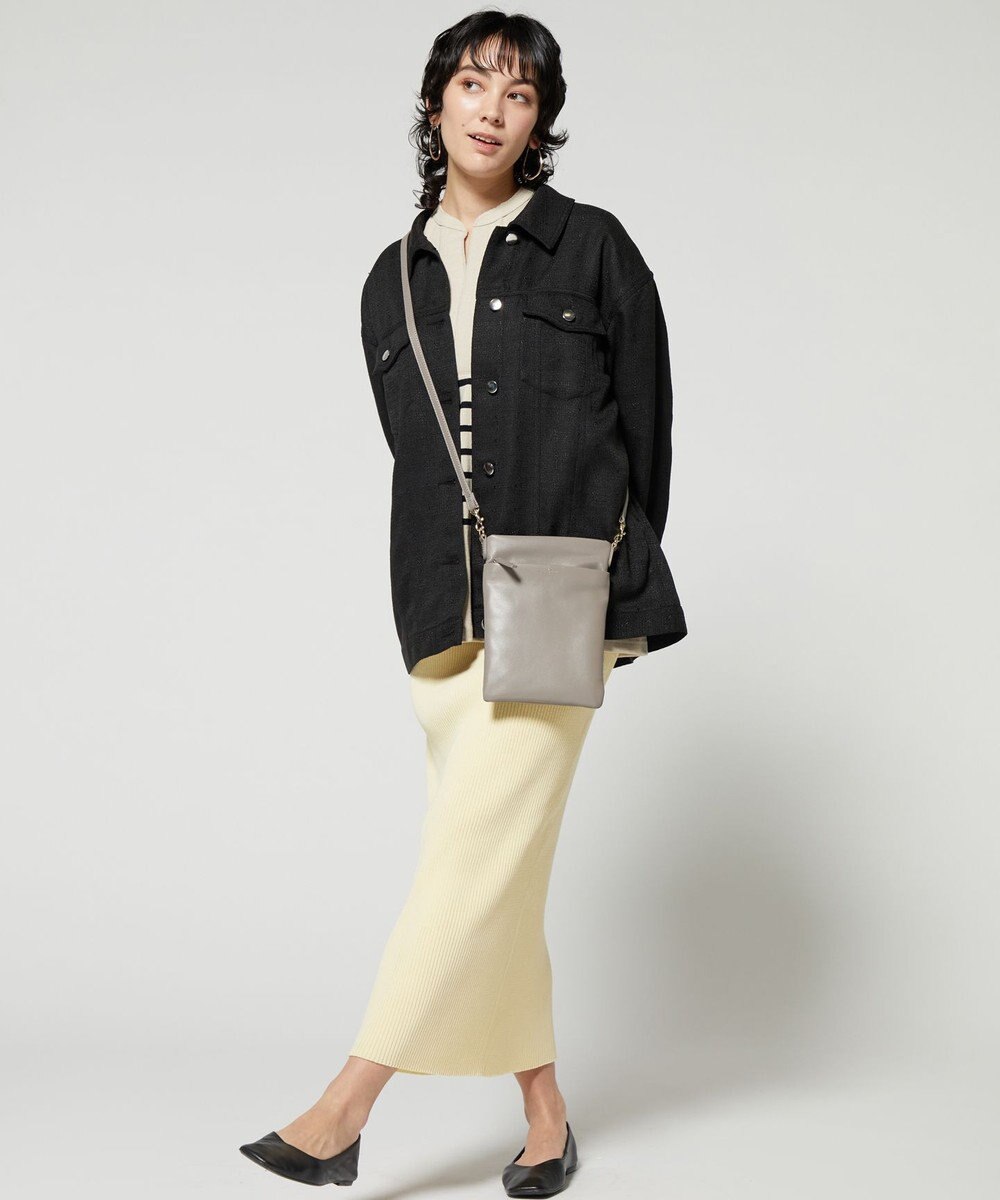 LA BAGAGERIE シープレザー　スクエアポシェット 