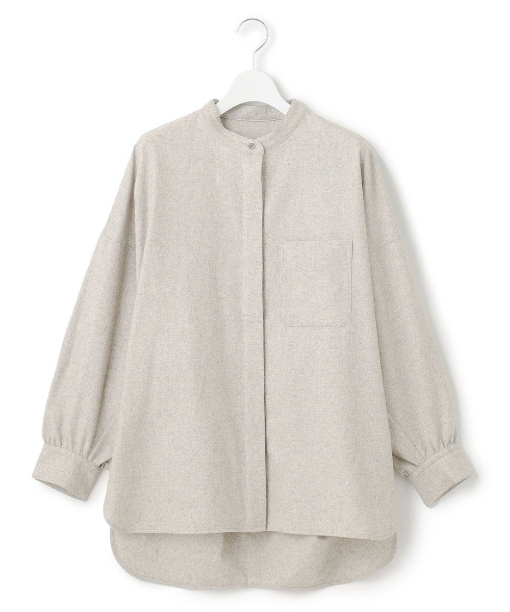 J.PRESS YORK STREET 【WOMEN】バンドカラーブラウス 