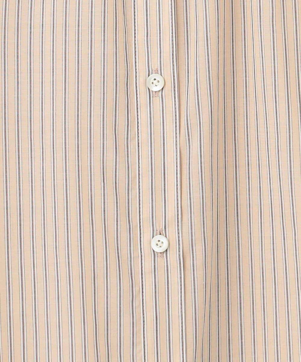 J.PRESS LADIES 【洗える】ウォッシャブルストライプ シャツカラー ブラウス 