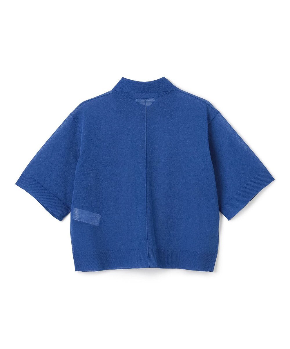 BEIGE， 【洗える・Oggi10月号掲載】MILANO / リネン混シアーポロカラーニット 