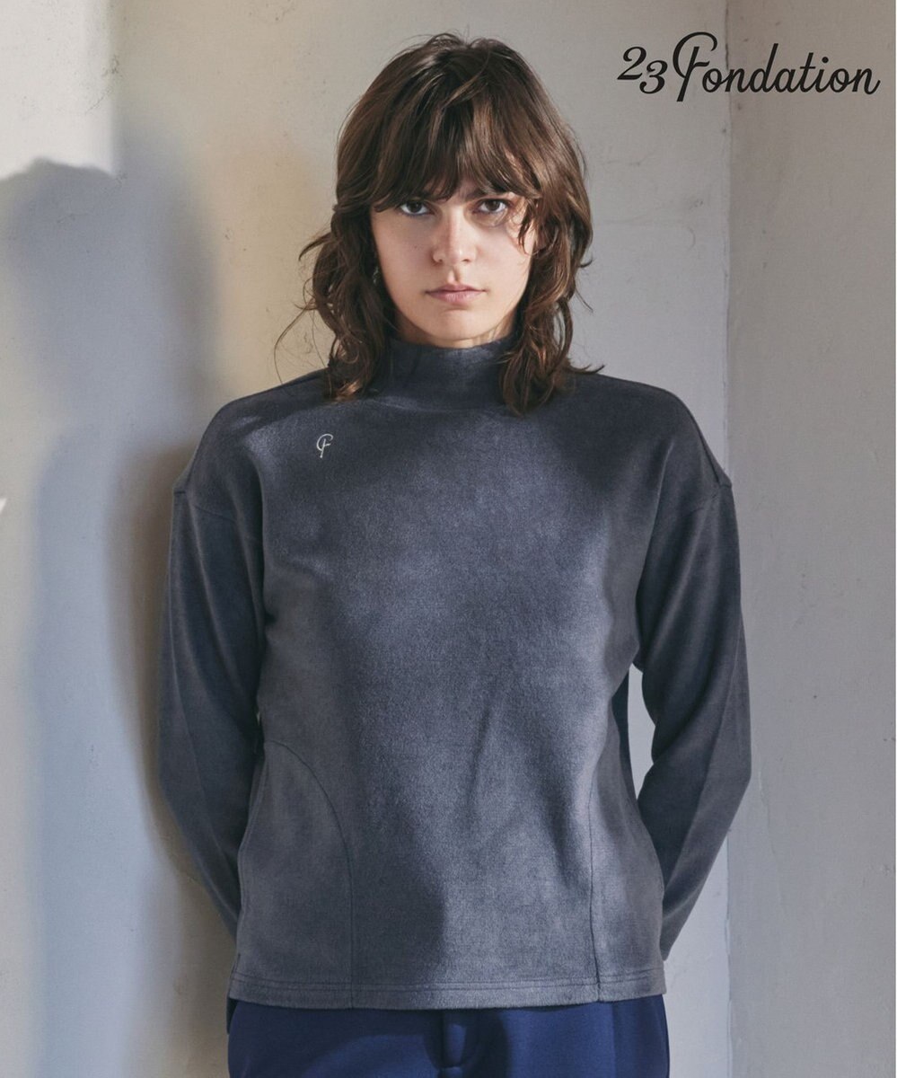 23区GOLF 【23Fondation/WOMEN】【吸湿発熱】モックネック プルオーバー 