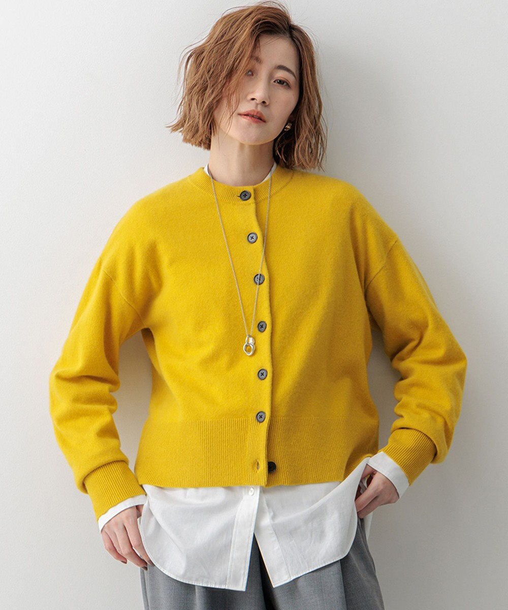 23区 L 【Oggi12月号掲載/洗える】ピュアカシミヤ ニットカーディガン 