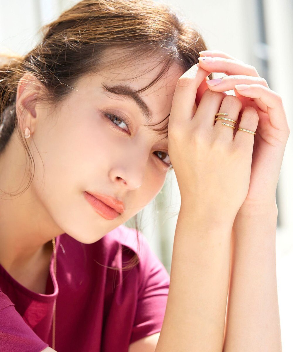 Tiaclasse ポイントストーンリング 