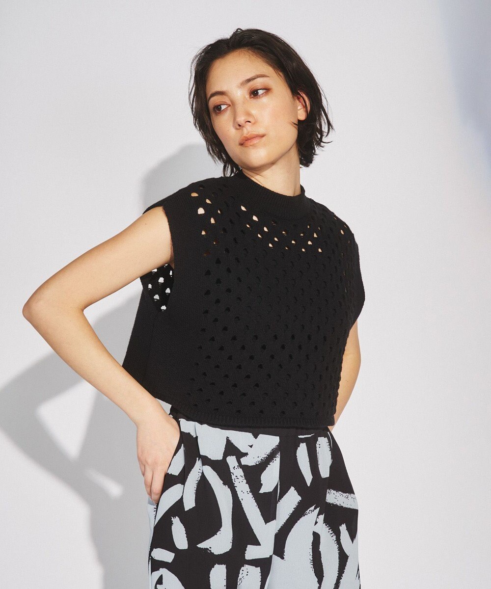 GRACE CONTINENTAL スラッシュニットトップ 