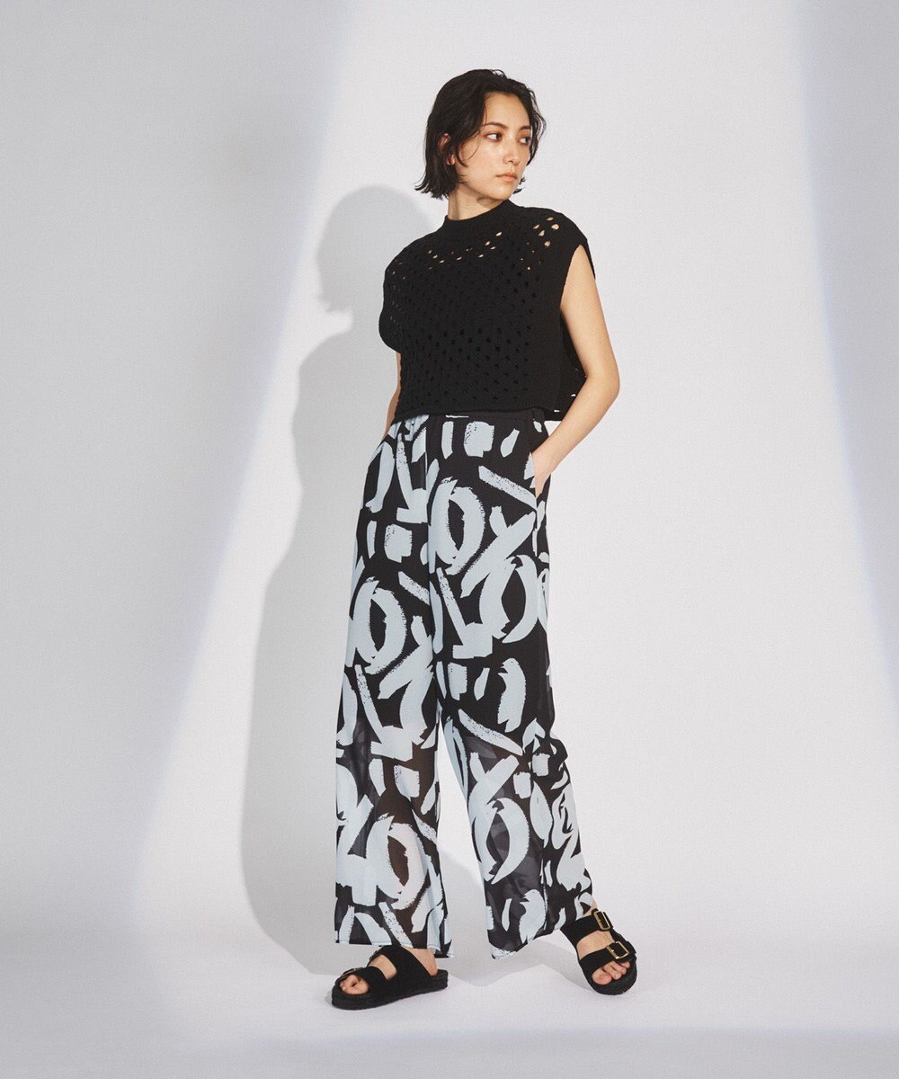 GRACE CONTINENTAL スラッシュニットトップ 