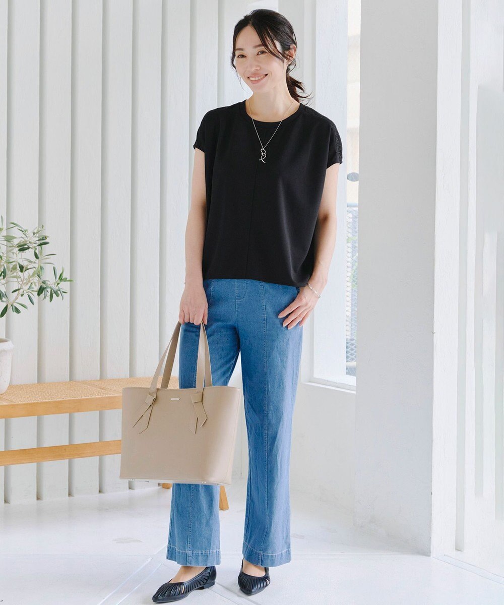 Tiaclasse 【洗える】ドルマンラメスリーブトップス 