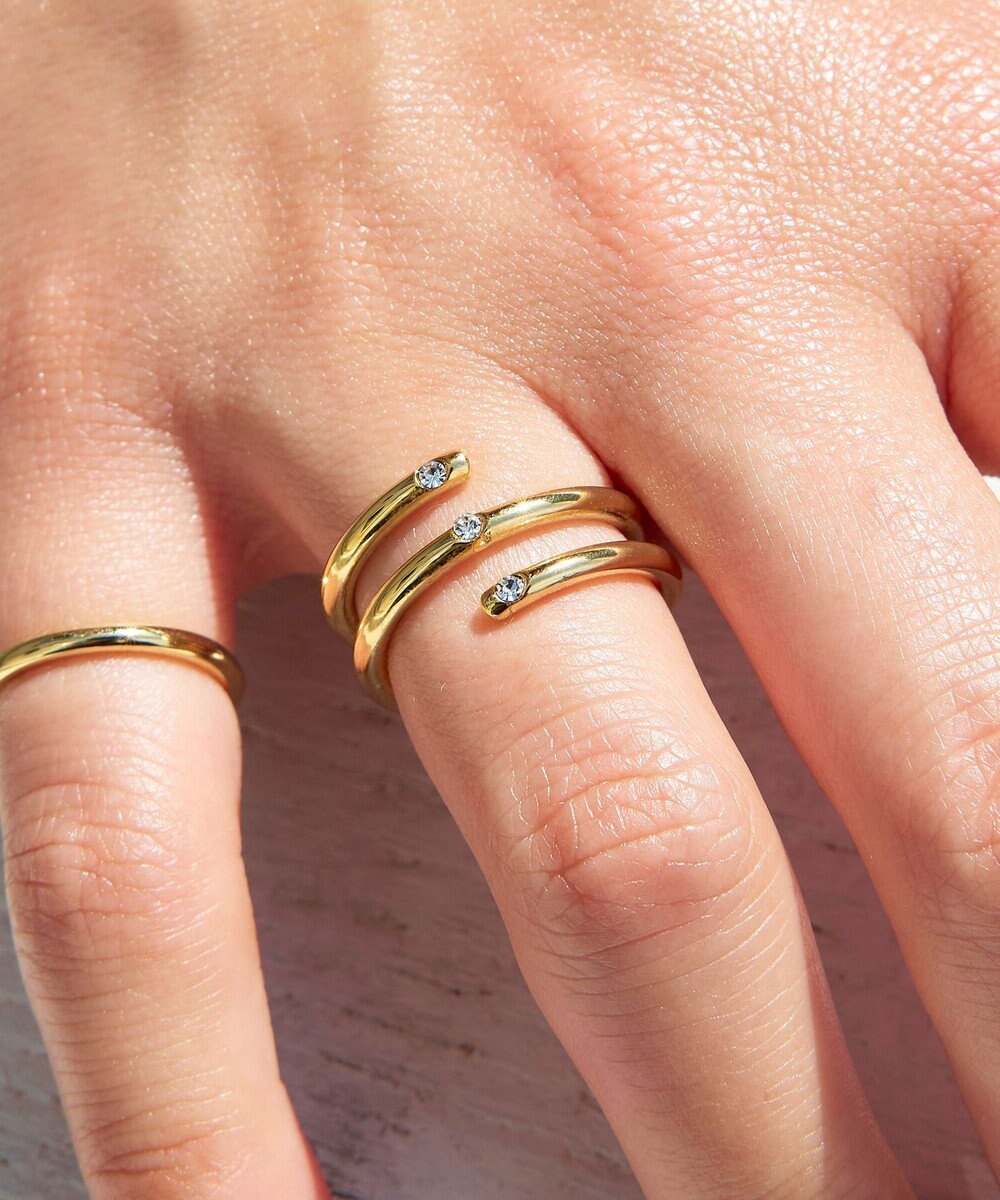 Tiaclasse ポイントストーンリング 