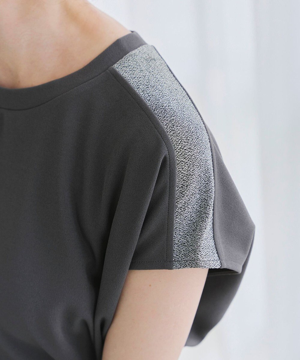 Tiaclasse 【洗える】ドルマンラメスリーブトップス 