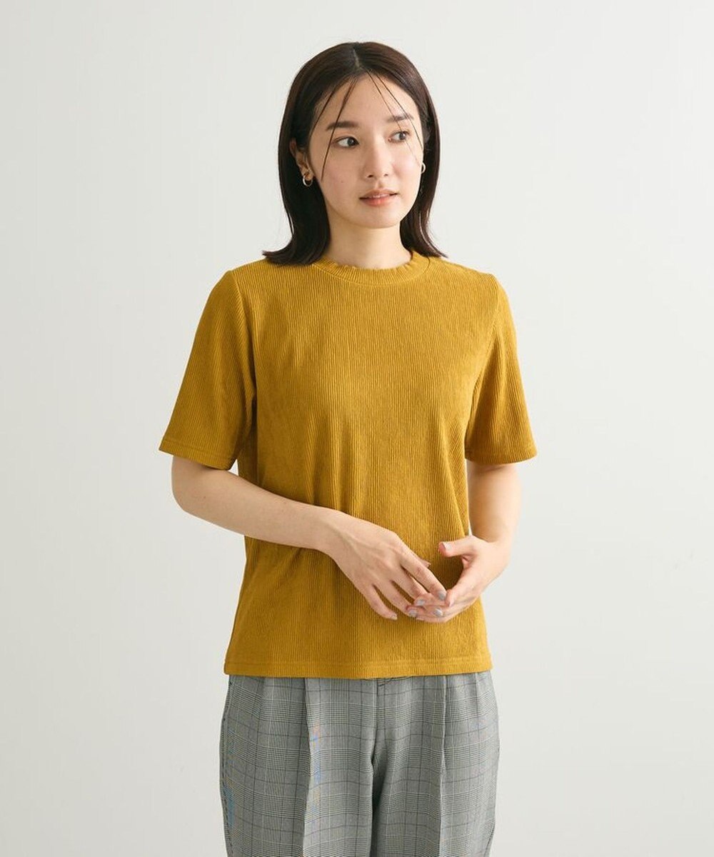 Green Parks プリーツ５分袖プルオーバー 