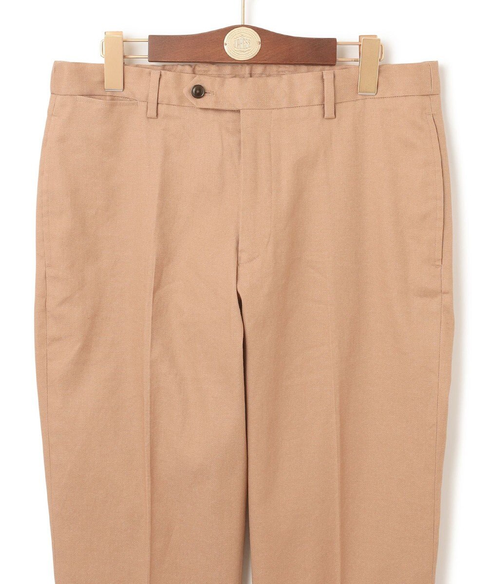 J.PRESS MEN 【ウォッシャブル可】コンフォートストレッチリネン スラックス 