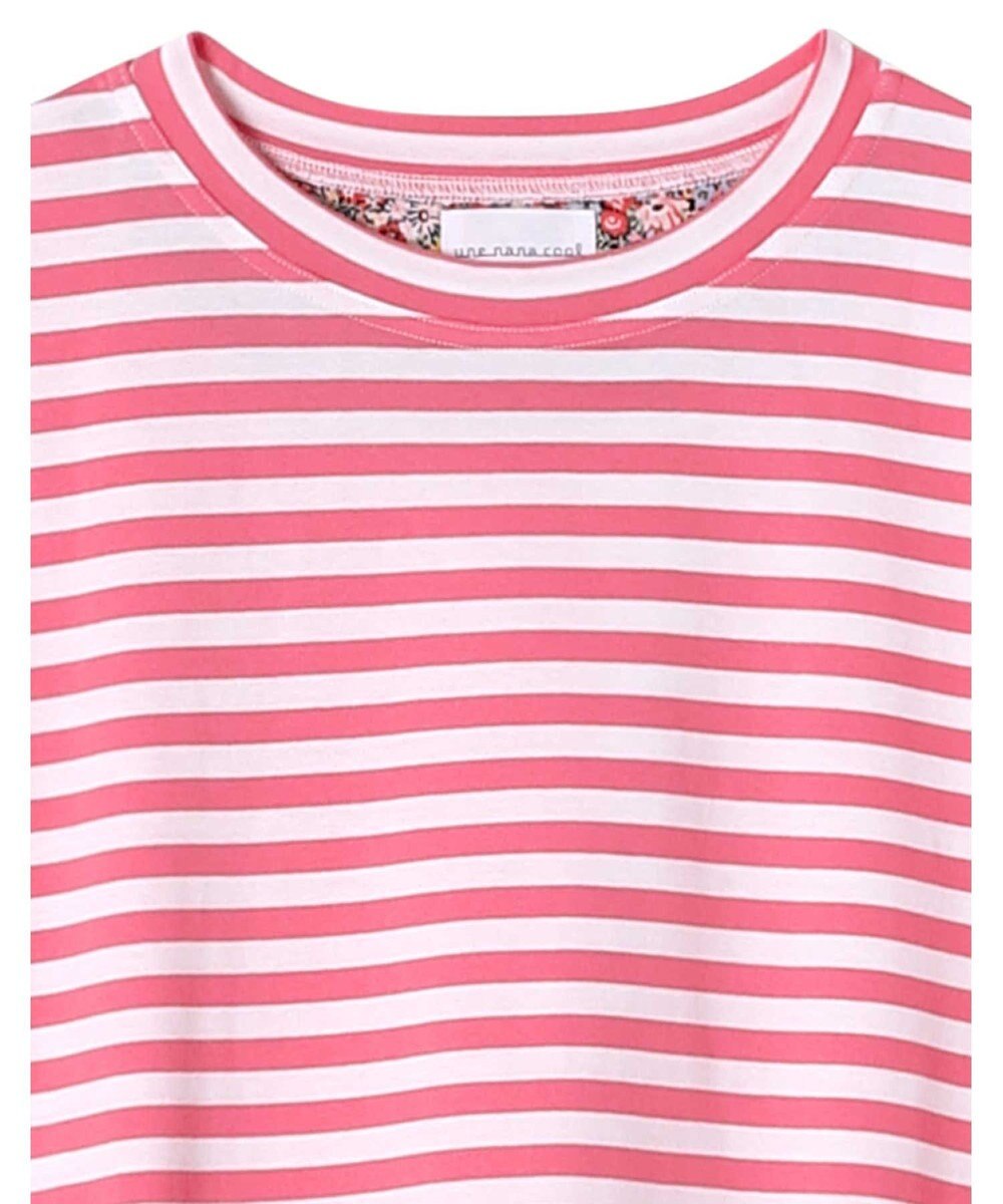 une nana cool MADE WITH LIBERTY FABRIC 綿100％ボーダー 半袖パジャマ 