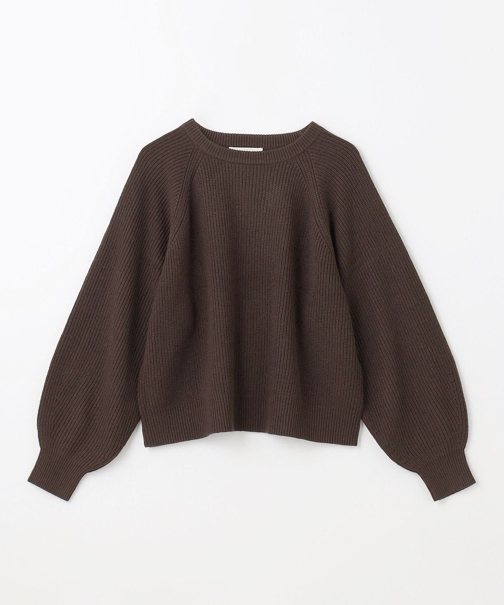 ANY 【洗濯機可】ウールブレンドクロップドニット 