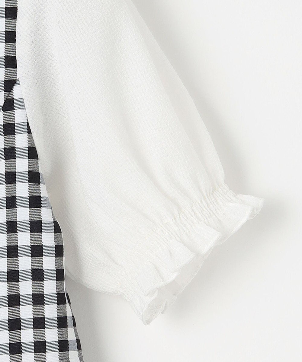 組曲 KIDS 【110-140㎝】ギンガムドッキング ワンピース 