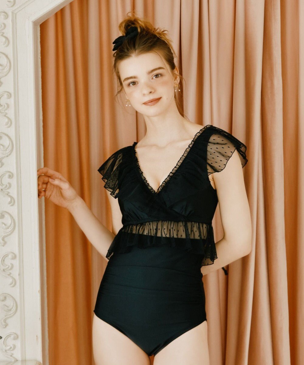 San-ai Resort（三愛水着楽園） 【San-ai Resort×PEACH　JOHNコラボ】【ナイスバディ水着】フリルワイヤービキニ　9M・11L　【San-ai Resort（サンアイリゾート）】 