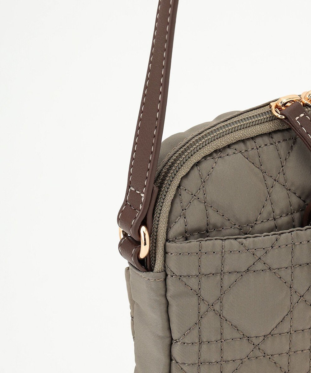 LA BAGAGERIE グリッドキルティングミニショルダー 