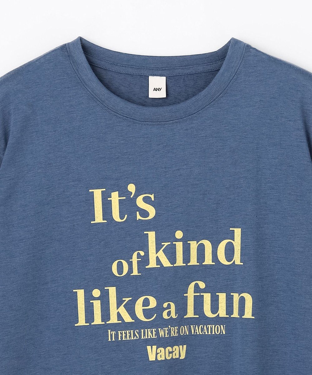 ANY シアーネップロゴＴシャツ 
