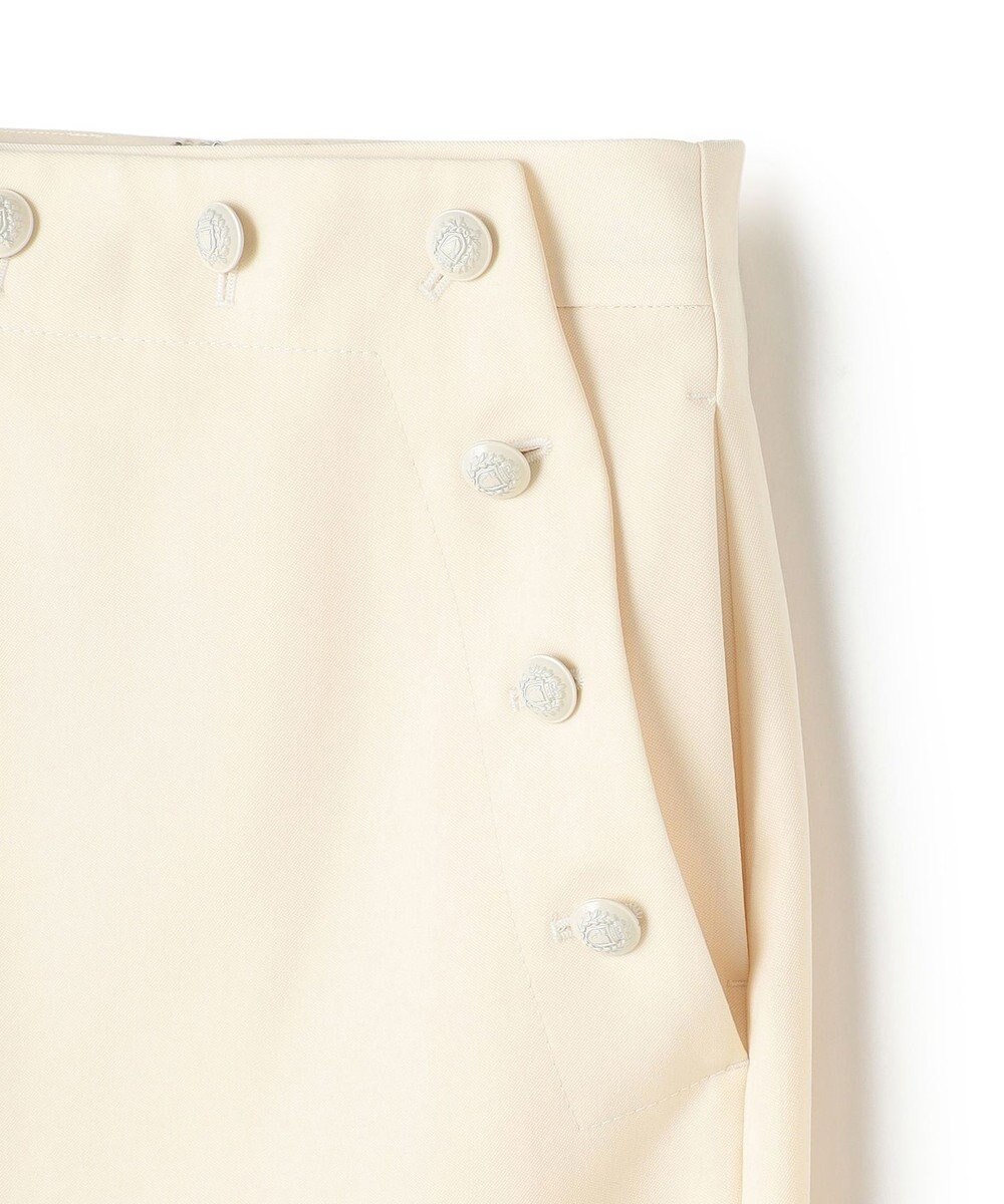 BEIGE， LAZUL / マリンボタンIラインスカート 