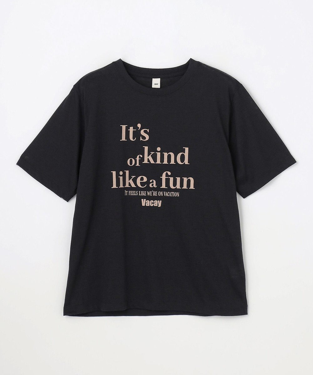 ANY シアーネップロゴＴシャツ 