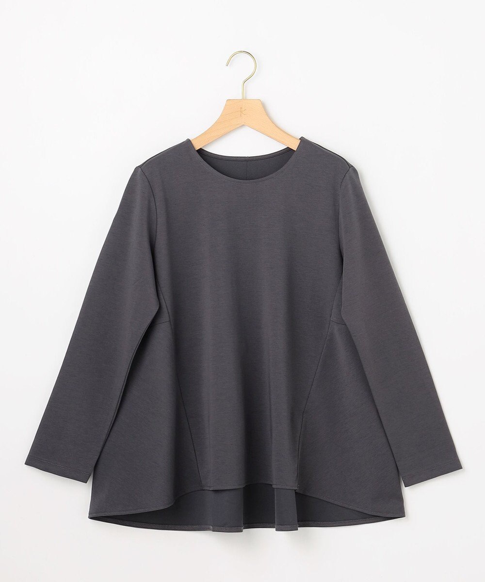 組曲 L バックフレアロングＴシャツ 