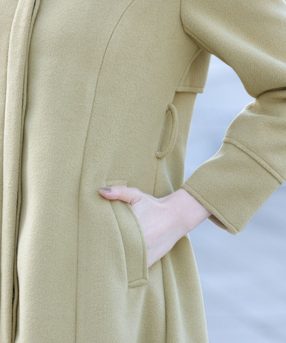 Tiaclasse フェイクウールステンカラーコート 