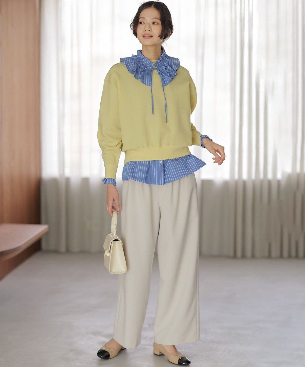 組曲 L オーガンスウェット ニット 