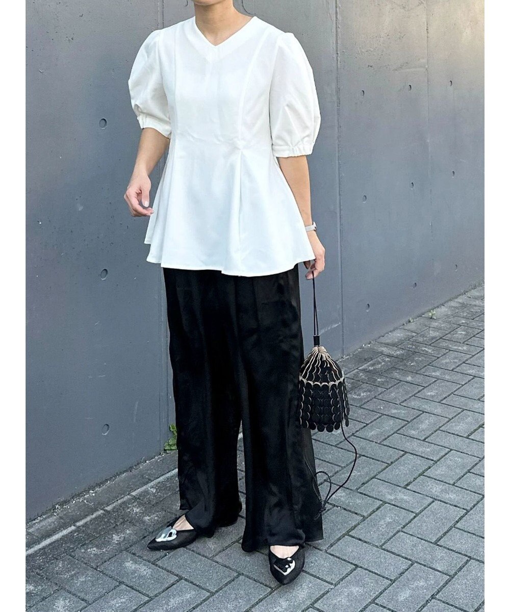 Green Parks AnriettMusee シアータックワイドパンツ 