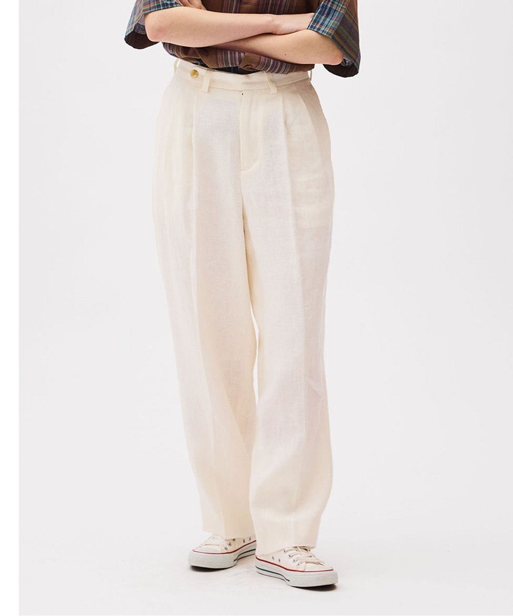 LENO FRENCH WORK HEVY LINEN TROUSERS リネンパンツ 