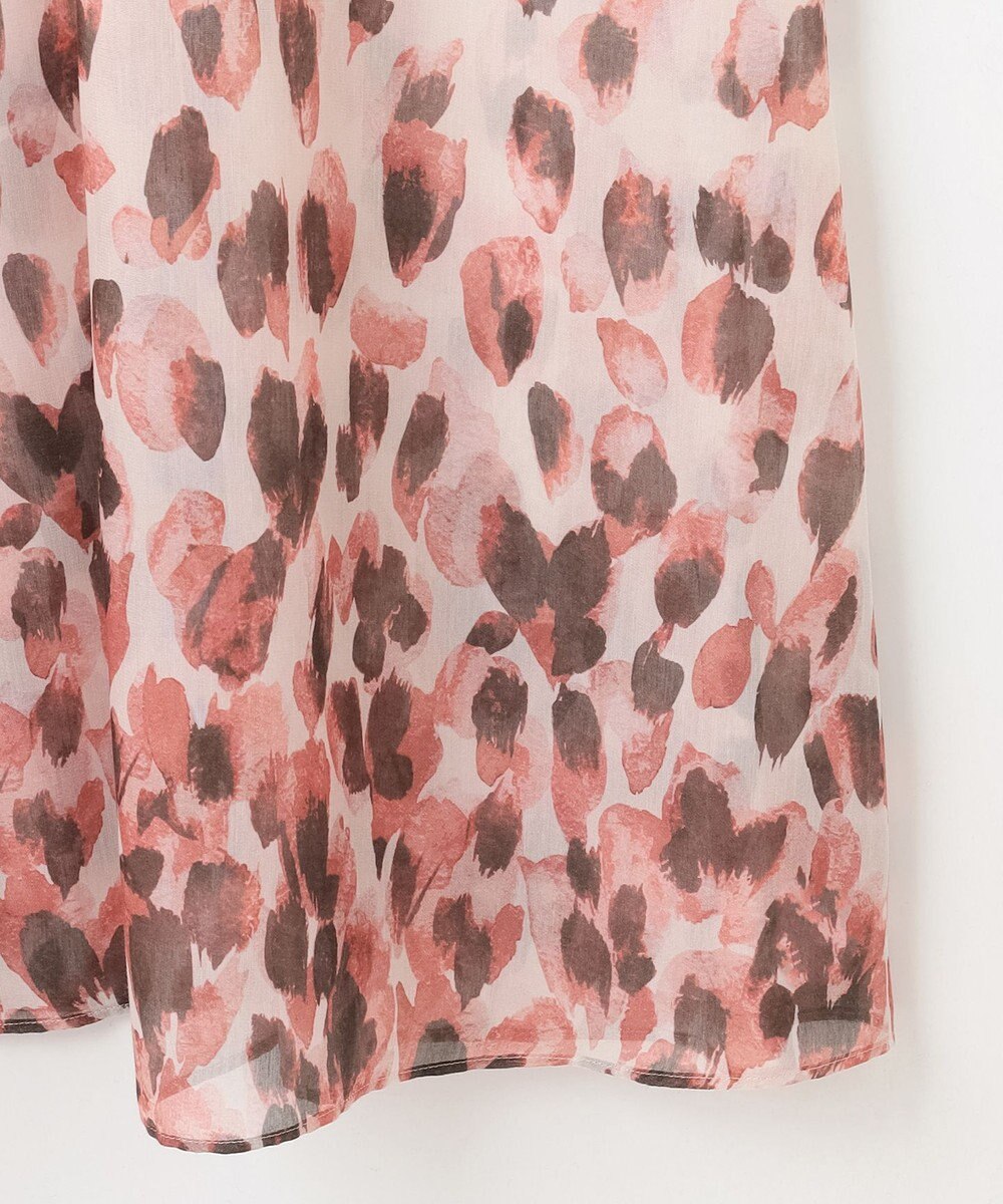 自由区 【カタログ掲載・洗える】グラデーションペタルプリント ワンピース 