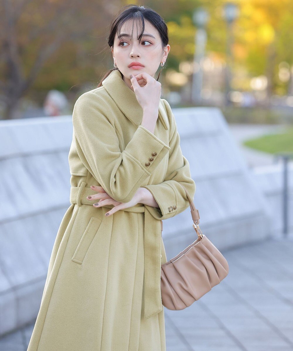 Tiaclasse フェイクウールステンカラーコート 