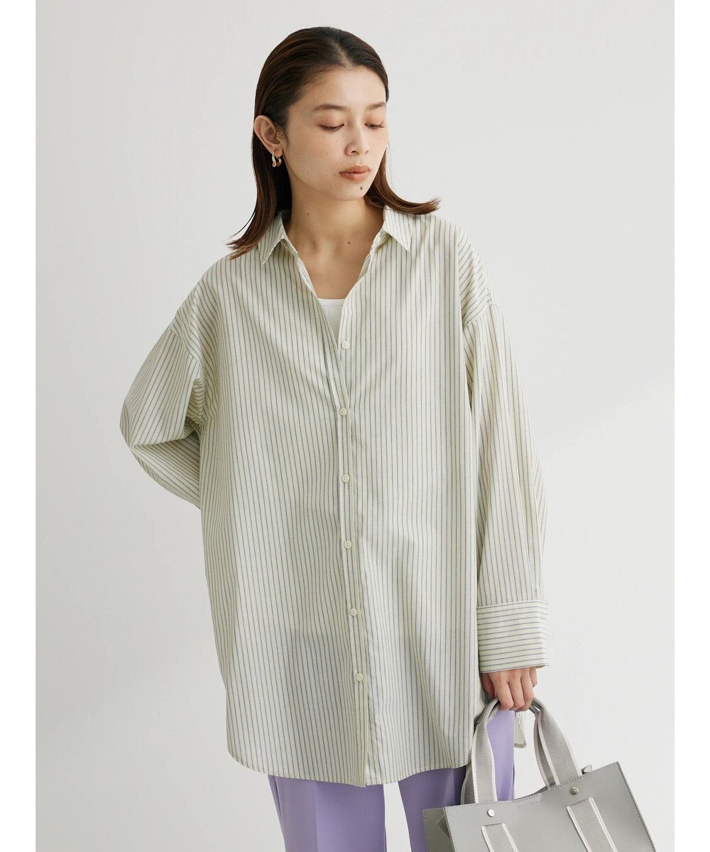 Green Parks ゆったり衿つきシャツ 