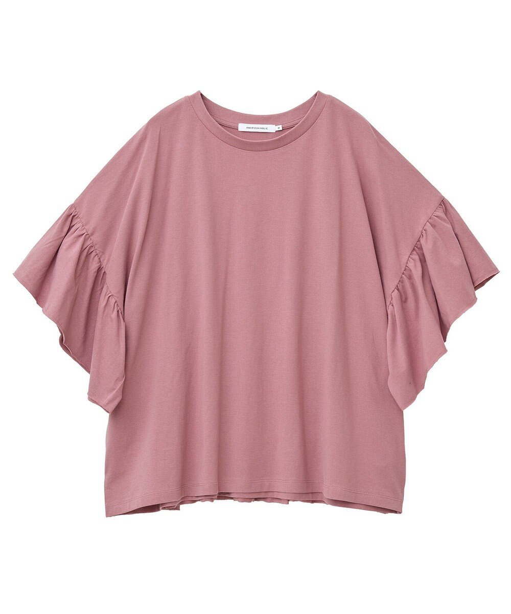 AMERICAN HOLIC バックフリル半袖プルオーバー 