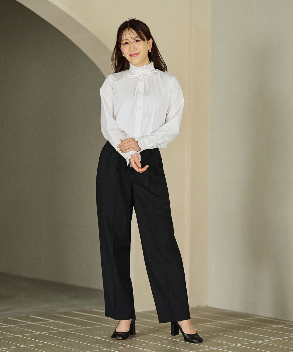 #Newans フリルカラーノーブルブラウス 