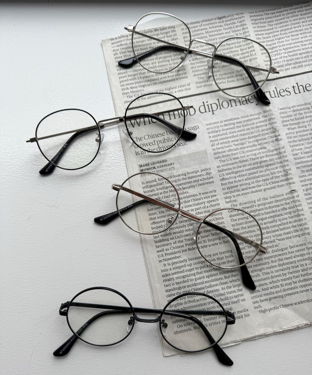 WEGO 【ユニセックス着用ITEM】メタルレームクリアレンズアイウェア 