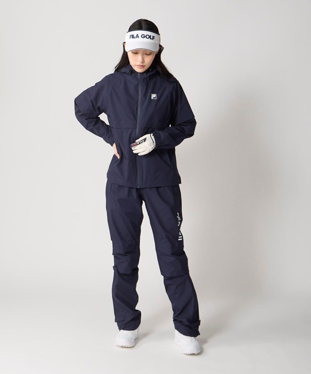 FILA GOLF／marie claire 【FILA GOLF】 収納袋付きレインウェア上下セット 