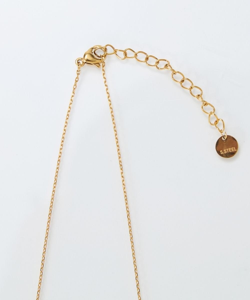 Phoebe 【限定セット】スリークハートネックレス×ロングツイストメタルパールクリップイヤリング 