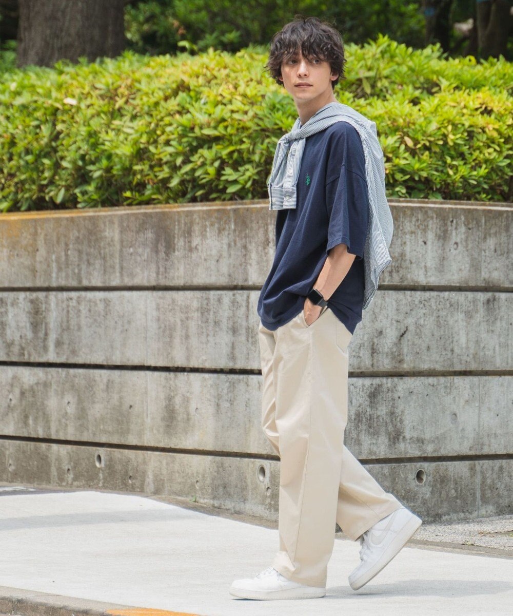 WEGO 【ユニセックス着用ITEM/ウエストゴム/手洗い可】シェフパンツ 