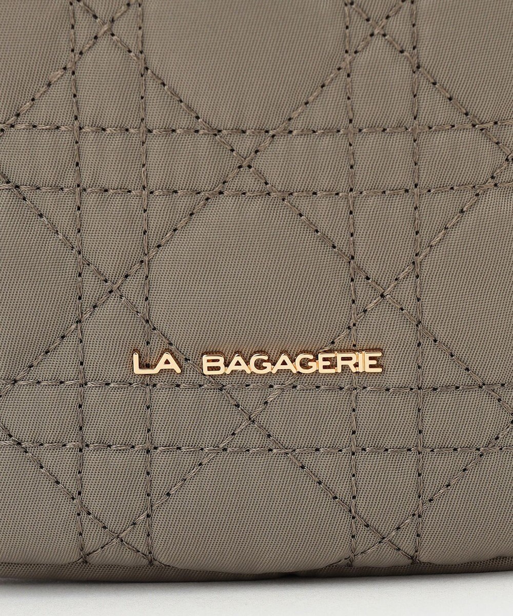 LA BAGAGERIE グリッドキルティングミニショルダー 