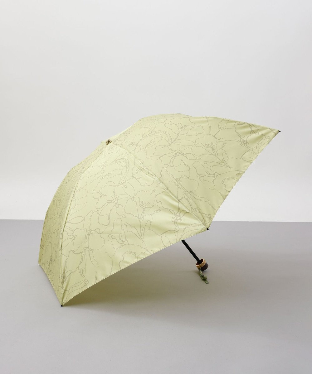 AURORA  Beaurance （ビューランス） オリジナルプリント雨傘（折り畳み・ミニ傘） ペールイエロー
