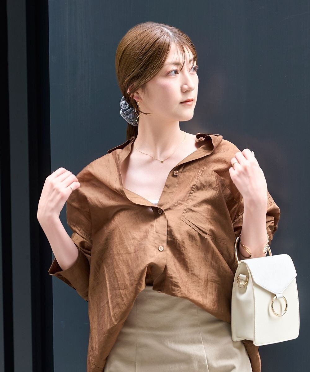 Phoebe 【限定セット】スリークハートネックレス×ロングツイストメタルパールクリップイヤリング 