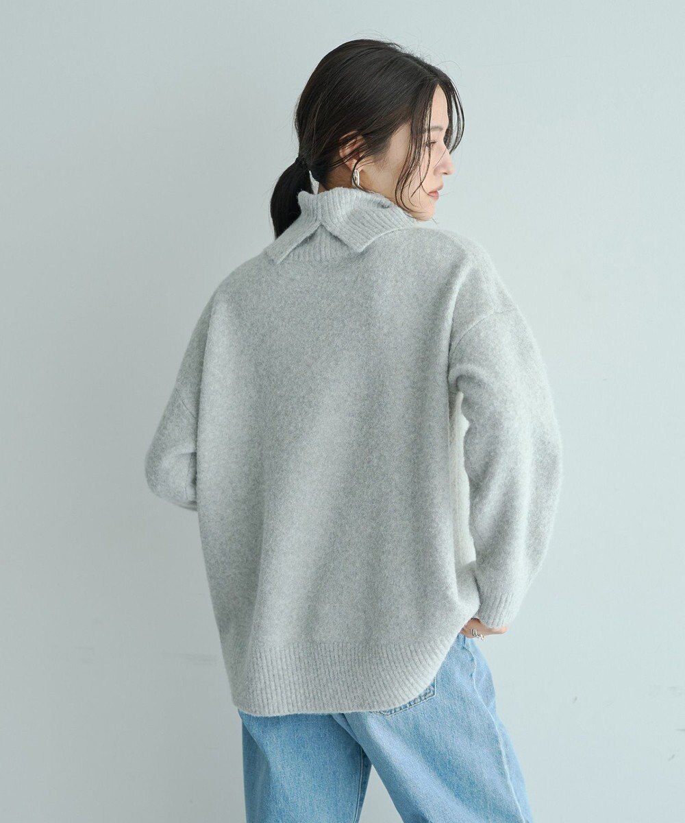 YECCA VECCA スリットタートルネックニット 