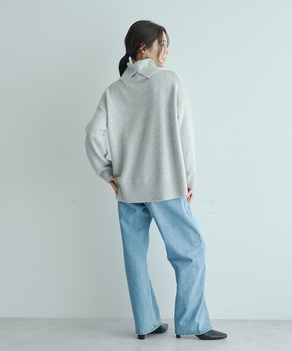 YECCA VECCA スリットタートルネックニット 