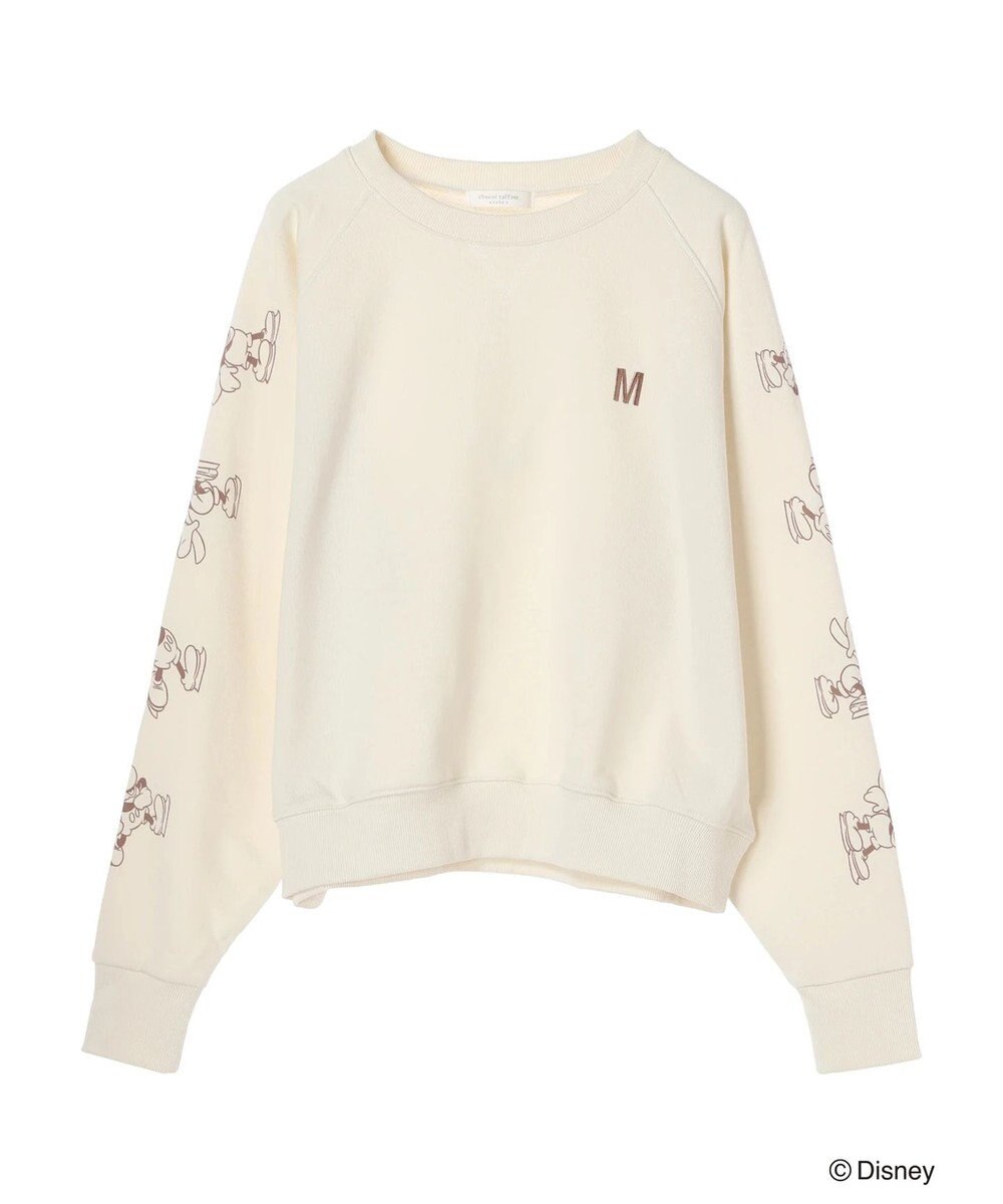 Green Parks Ｄｉｓｎｅｙ／裏毛袖プリントスウェット 