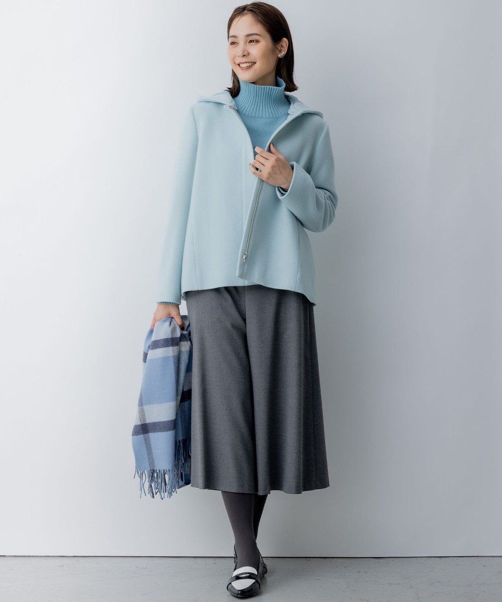 組曲 T/Rツイルストレッチ フレアパンツ 