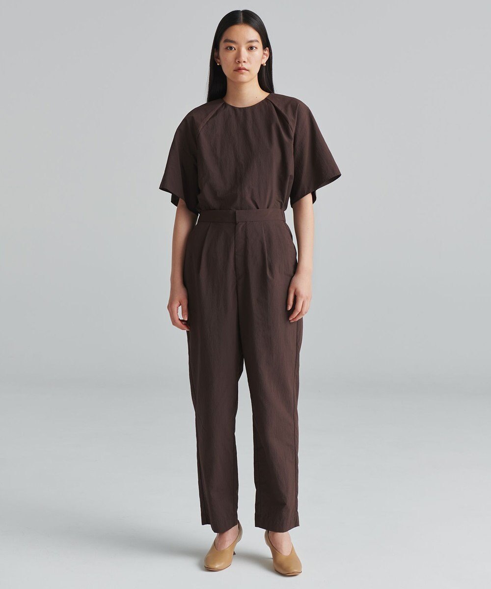 NAVE 【ReNAVE　撥水機能・UVカット・透湿・接触冷感・洗える】ナイロンタスランシャツブラウス 