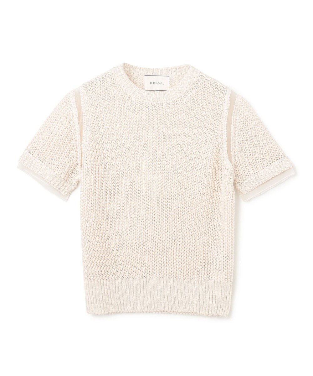 BEIGE， OLIVIER / 半袖ニット 