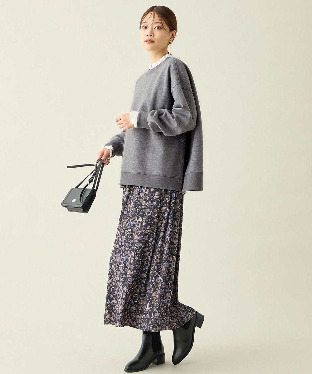 ANY 【ウエストゴム】モザイクプリントスカート 