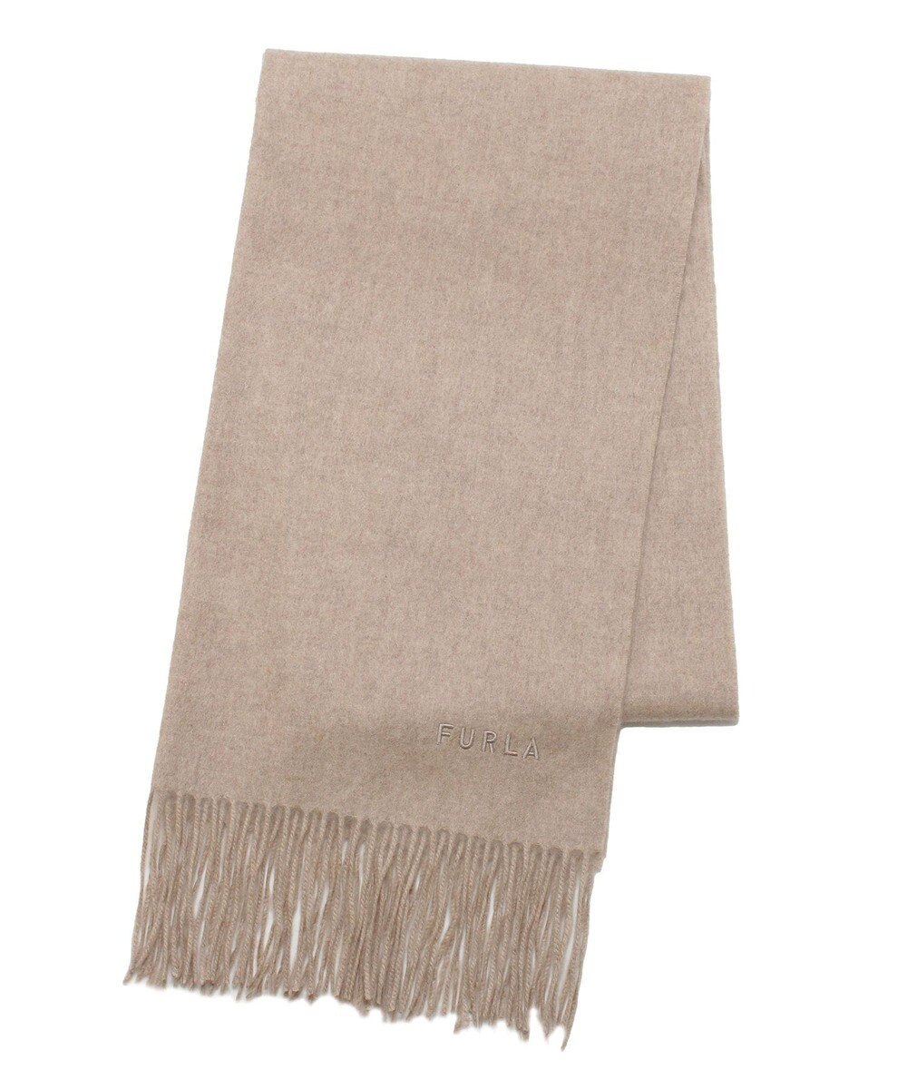 MOONBAT 【洗えるカシミヤ】FURLA カシミヤ100％ 無地ビッグマフラー／幅50cm 