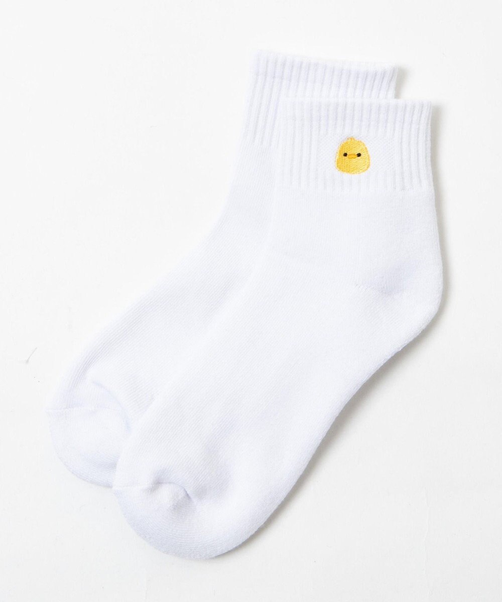 WEGO アニマル刺繍ワンポイントソックス 