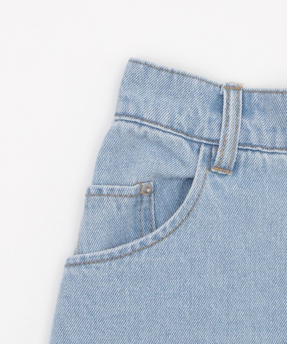 WEGO 【ウエストゴム/楽ちん】サマーデニムサイドリボンパンツ 