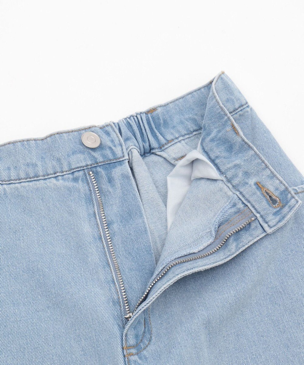 WEGO 【ウエストゴム/楽ちん】サマーデニムサイドリボンパンツ 